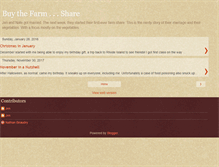Tablet Screenshot of buythefarmshare.com